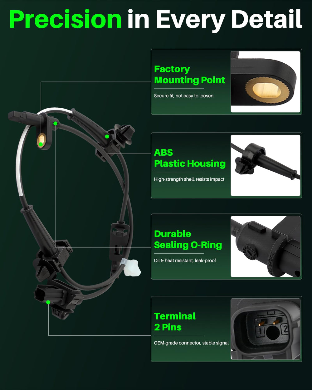 Carbhub left and right sensor profiles demonstrating exact OEM fit
