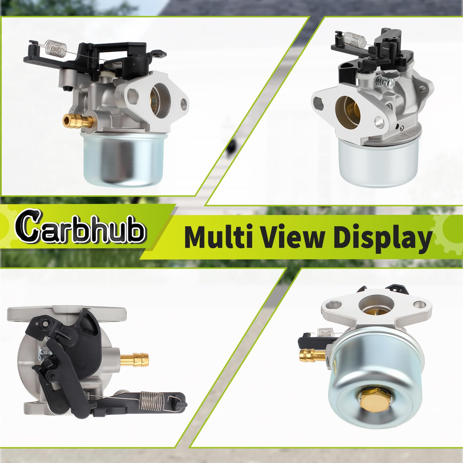 Carbhub carburetor next to a ruler showing scale for correct part selection