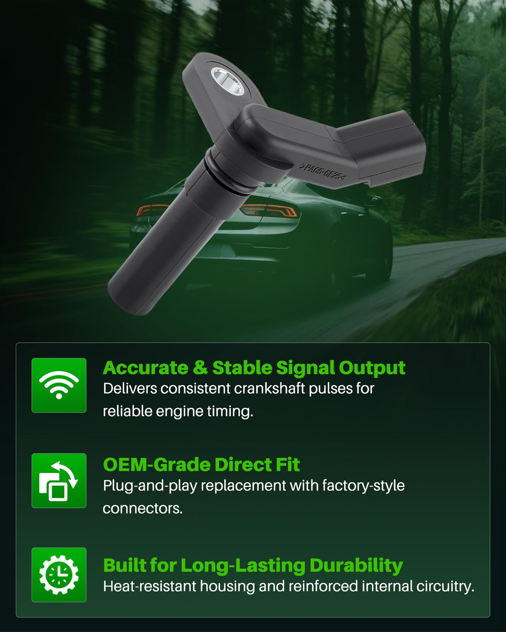 Carbhub sensor packaging and label for easy part identification benefit