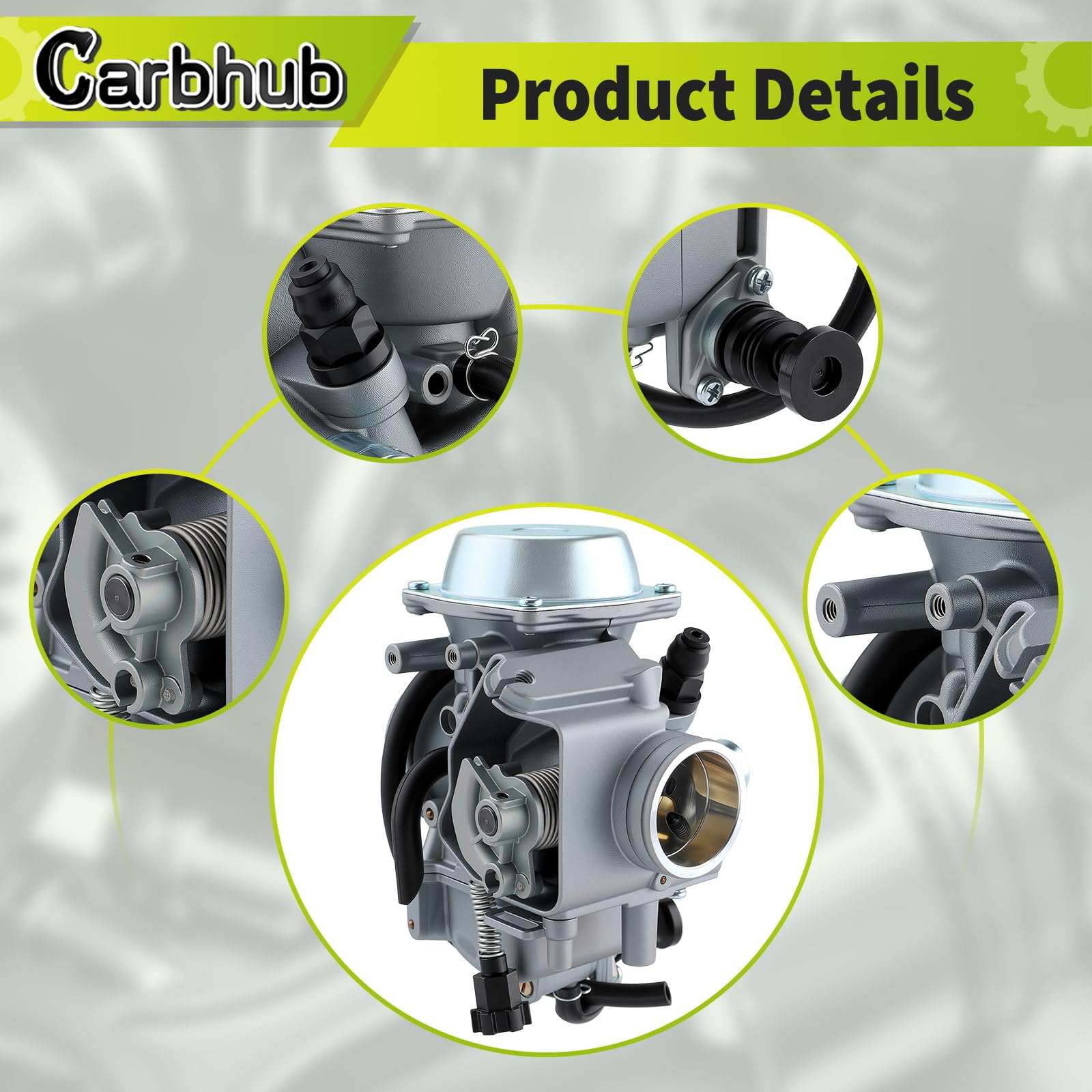 Carbhub air filter and fuel filter close-up to demonstrate fresh-flow parts included