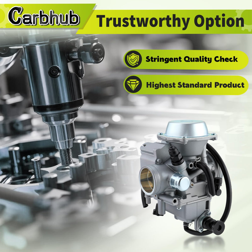 Carbhub carburetor side linkage and choke lever for predictable throttle response