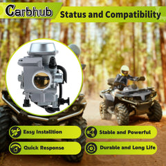 Carbhub carburetor top detail with throttle bore visible for improved airflow clarity