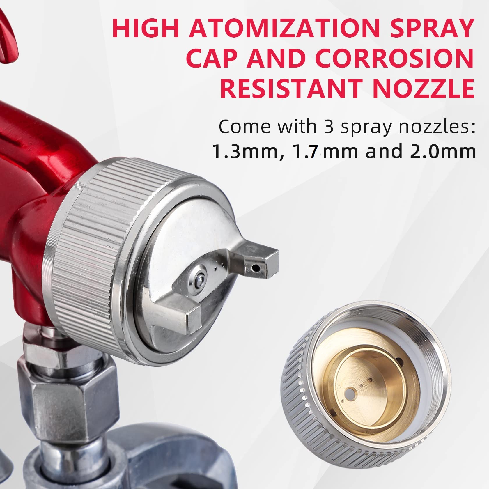 CarBole material flow knob detail showing easy adjustments for consistent spray control