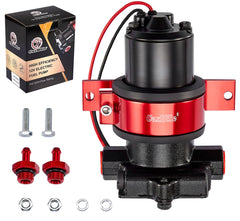CarBole pump front view with bracket showing compact mounting and quick install benefit
