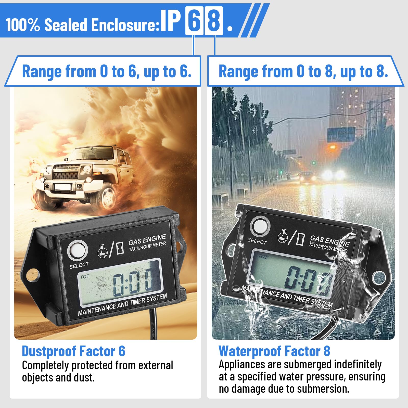 CarBole mounted on a lawn mower dashboard for easier maintenance tracking