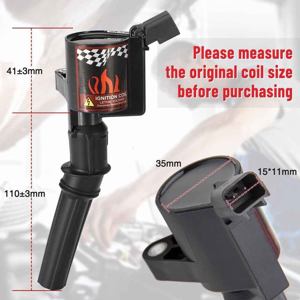 CarBole coil beside ruler to show dimensions and correct fit verification for buyers