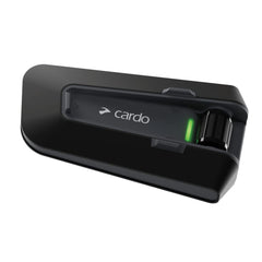 Cardo Packtalk Neo front unit showing compact design and easy access controls