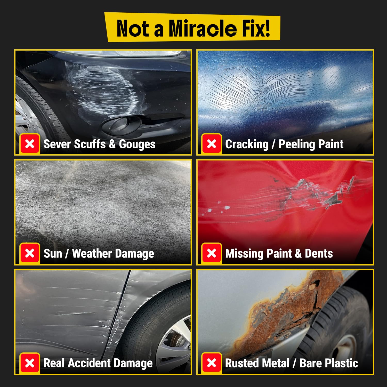 Split before-and-after of treated paint with Carfidant, highlights restored gloss and clarity