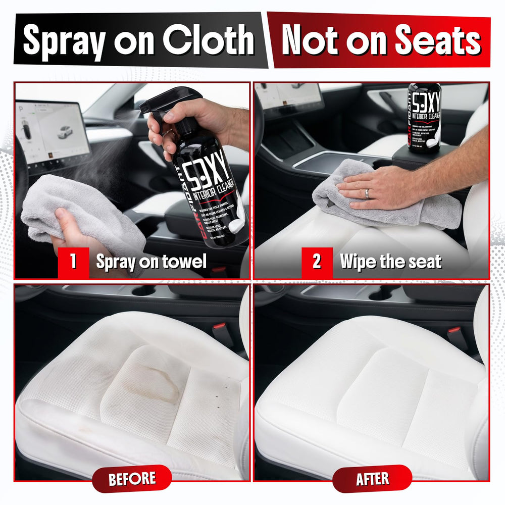 Carfidant microfiber towel with bottle showing ready-to-use convenience