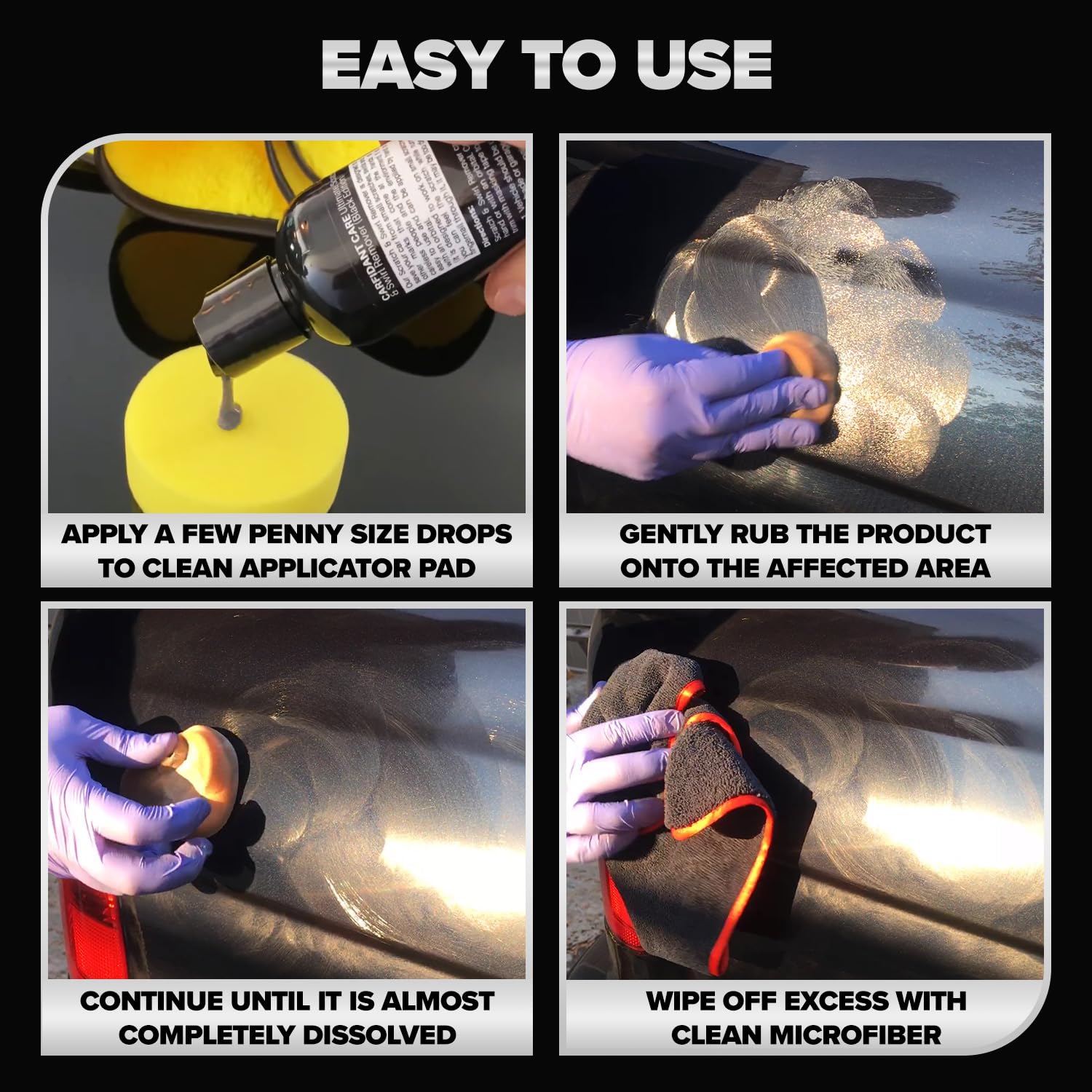 Carfidant bottle and pad size comparison illustrating kit value