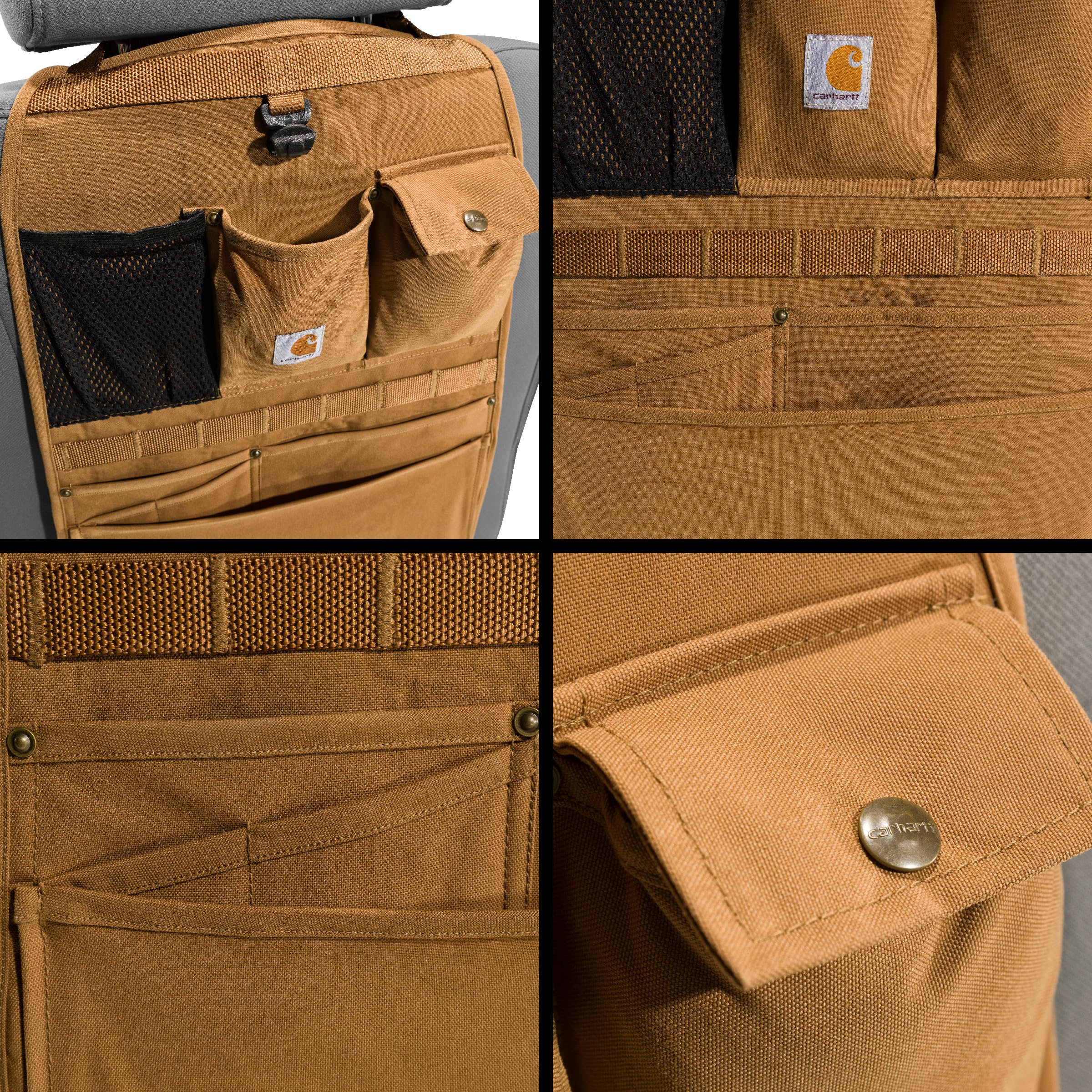 Carhartt MOLLE webbing detail enabling expandable gear attachment benefit