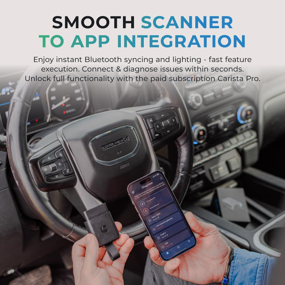 Carista EVO live data screen on phone showing real-time sensor readings for better troubleshooting