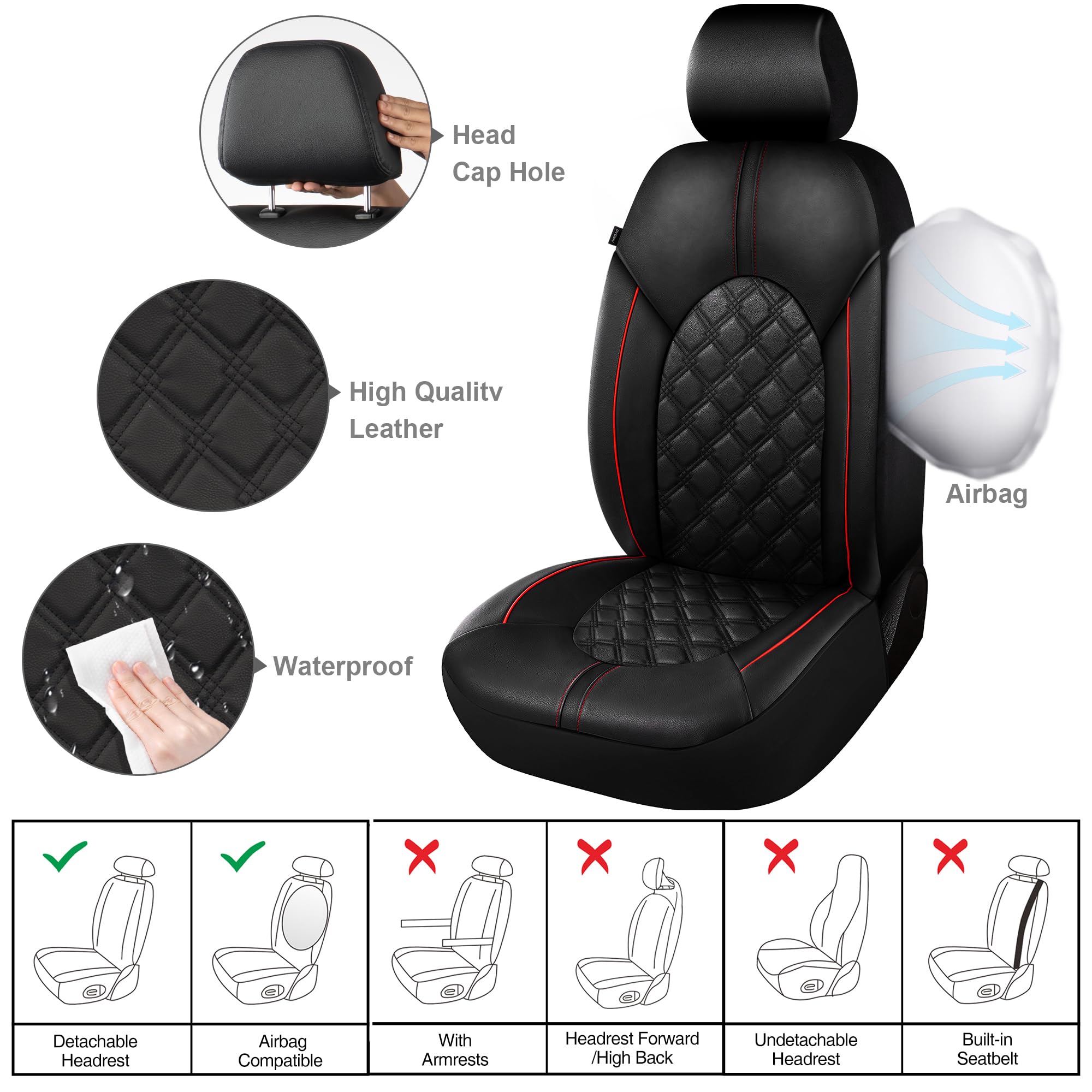 CAROMOP seat belt and buckle access, keeps buckles usable and secure