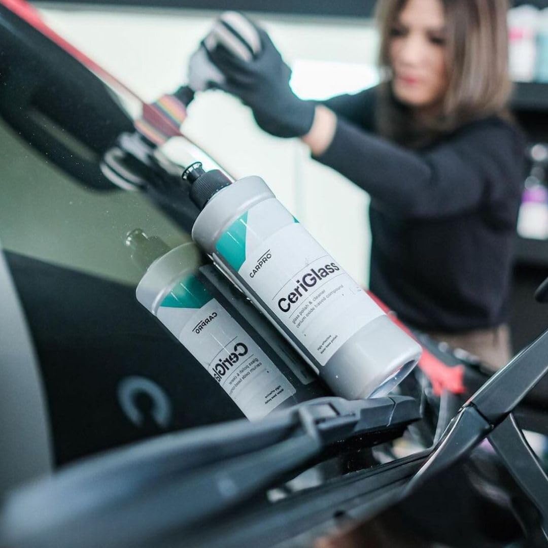 CARPRO CeriGlass in detailing workshop showing professional use and results