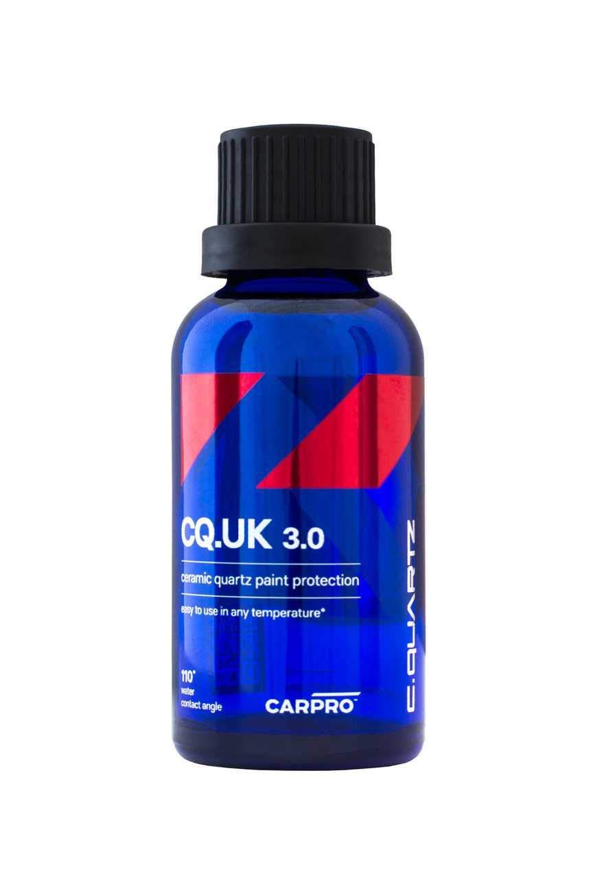 CARPRO CQUARTZ UK 3.0 bottle close-up highlighting purity and silica strength