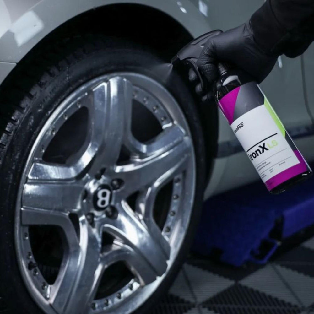 CARPRO before and after paint panel comparison demonstrating contaminant removal benefit