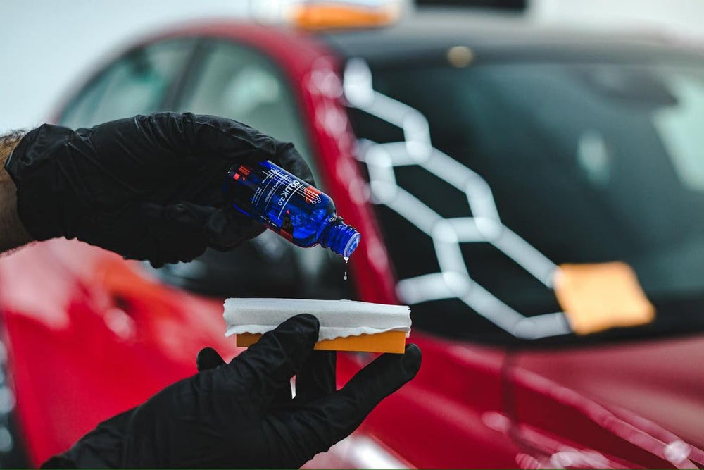 CARPRO applicators and block arranged to show easy, even application benefit