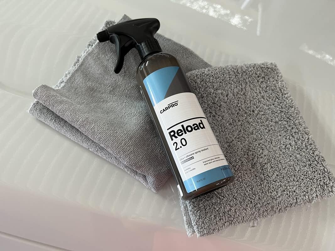 CARPRO Reload 2.0 water beading on car surface demonstrating superior hydrophobicity benefit