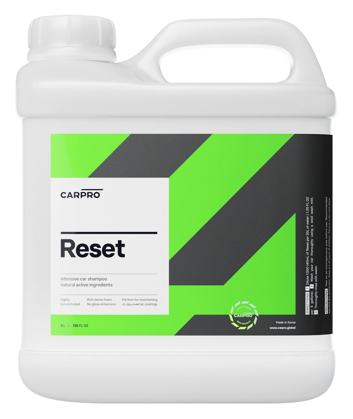 CARPRO Reset 4L front view showing product and brand for reliable cleaning