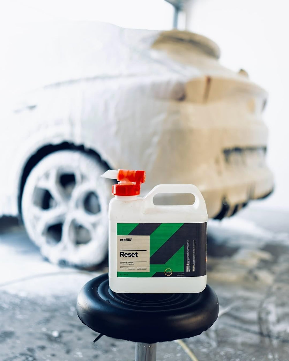 CARPRO Reset being poured for accurate dilution and economical use