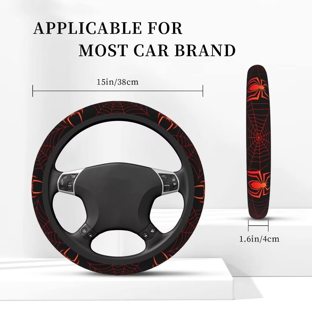 Carrefit steering wheel cover being slipped on during installation, quick tool-free fit