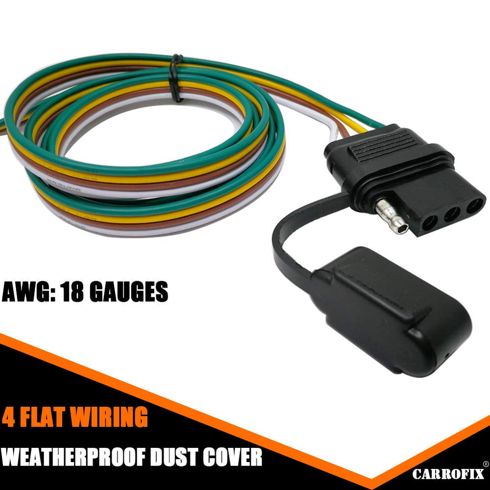 CARROFIX dust cover and quick-connect clip displayed to protect plug and secure cable