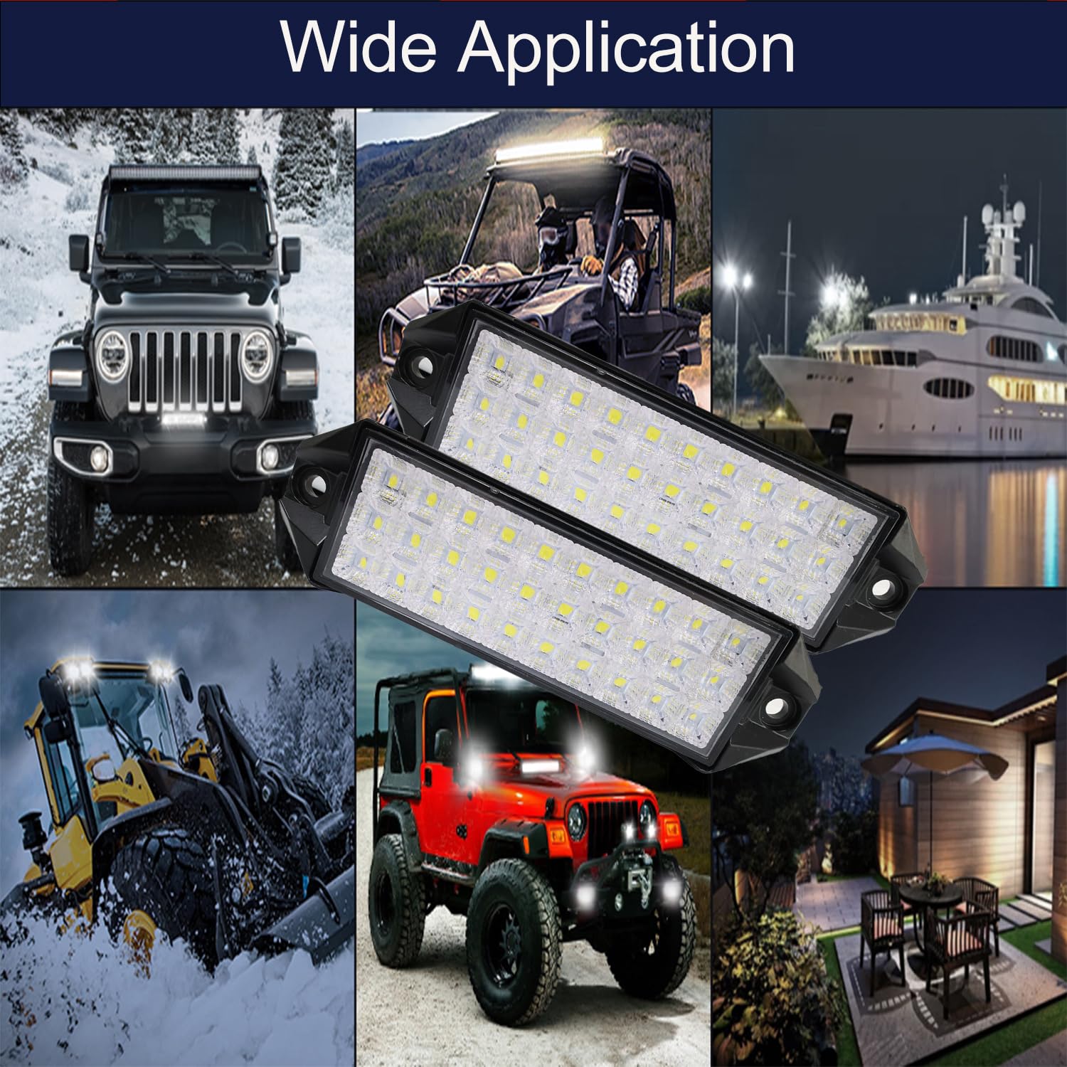 CarsPlay on tractor at night providing powerful auxiliary illumination benefit