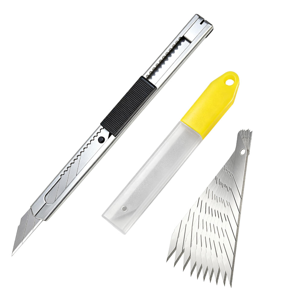 CARTINTS 9mm utility knife and spare blades for accurate trimming and long performance