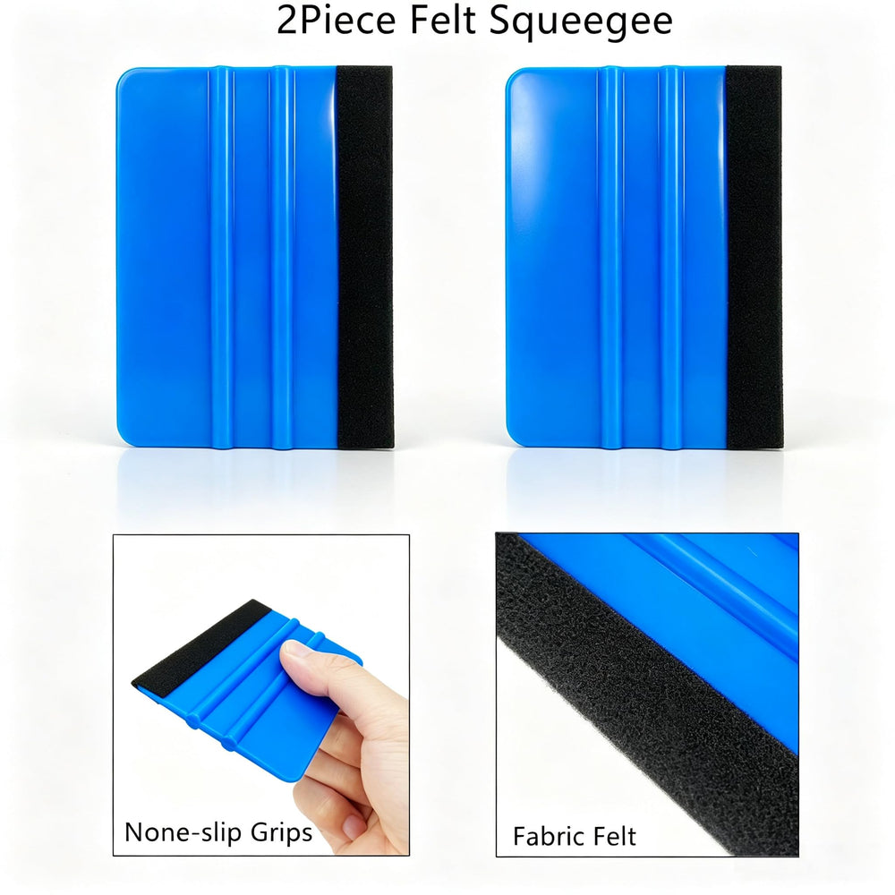 CARTINTS hard edge squeegees close-up showing varied shapes for precise tucks