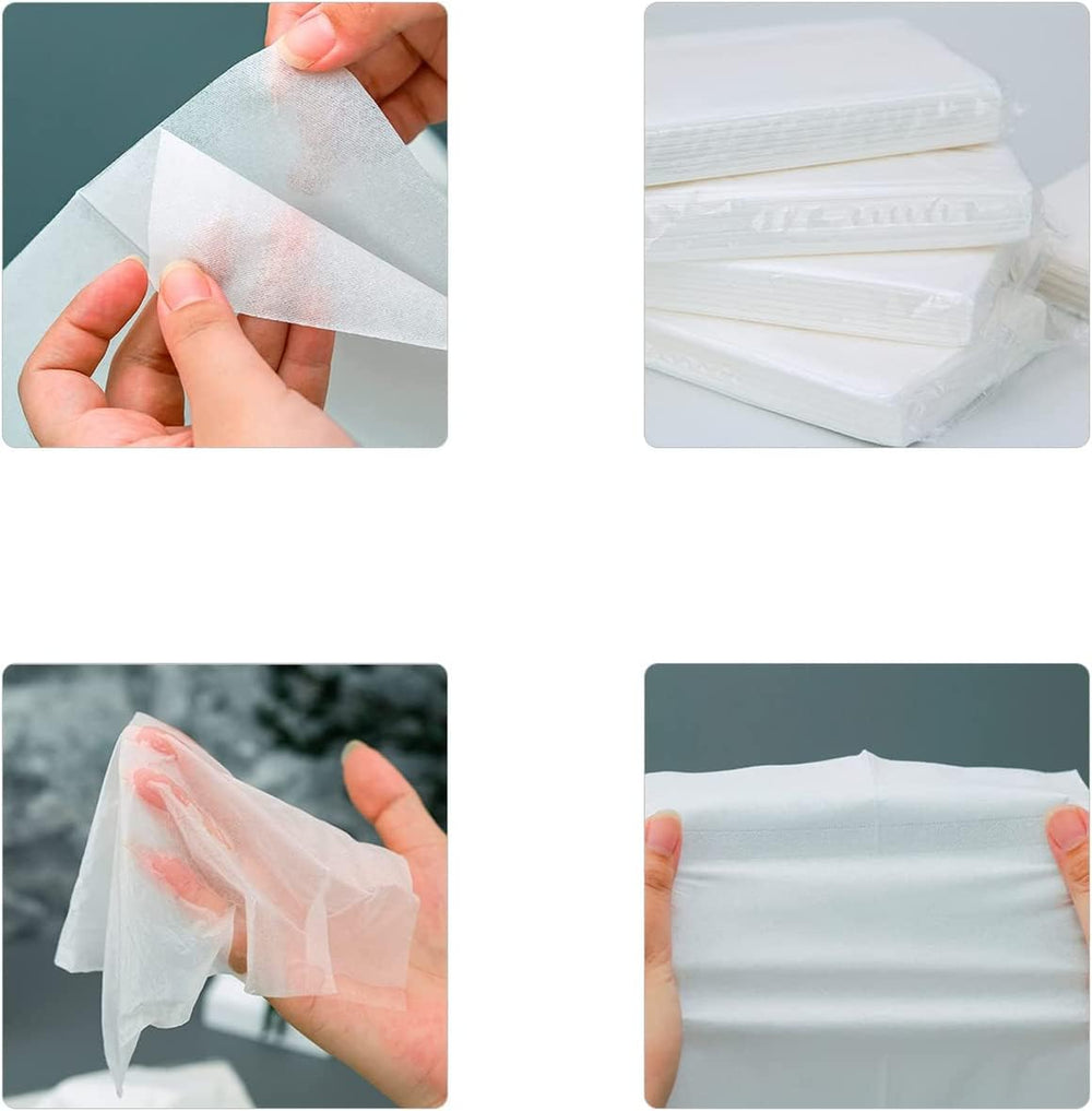 Cartisen tissue in hand wiping small spill illustrating strength and softness