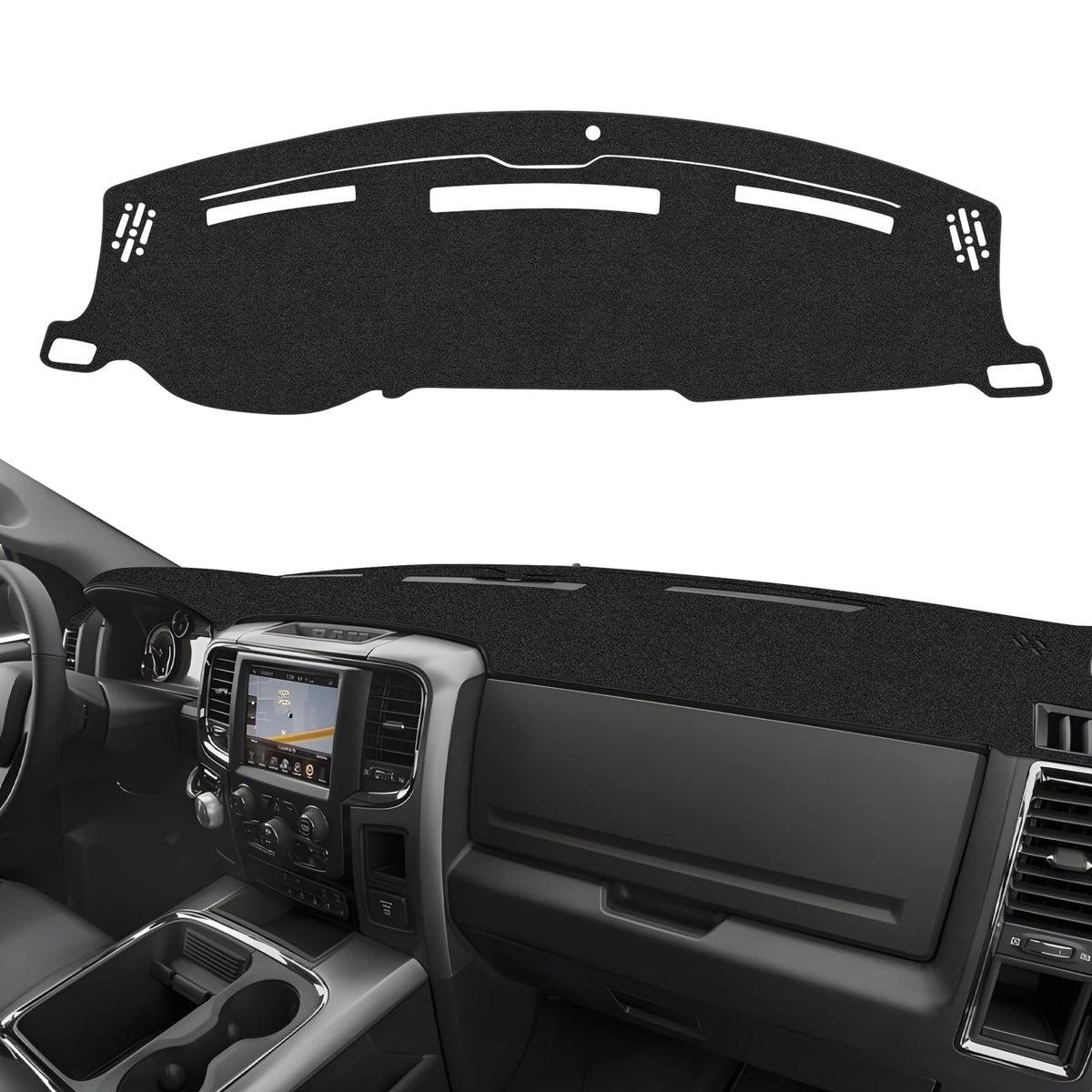 CARTIST front view of dash cover showing fitted edges and clean finish benefiting protection