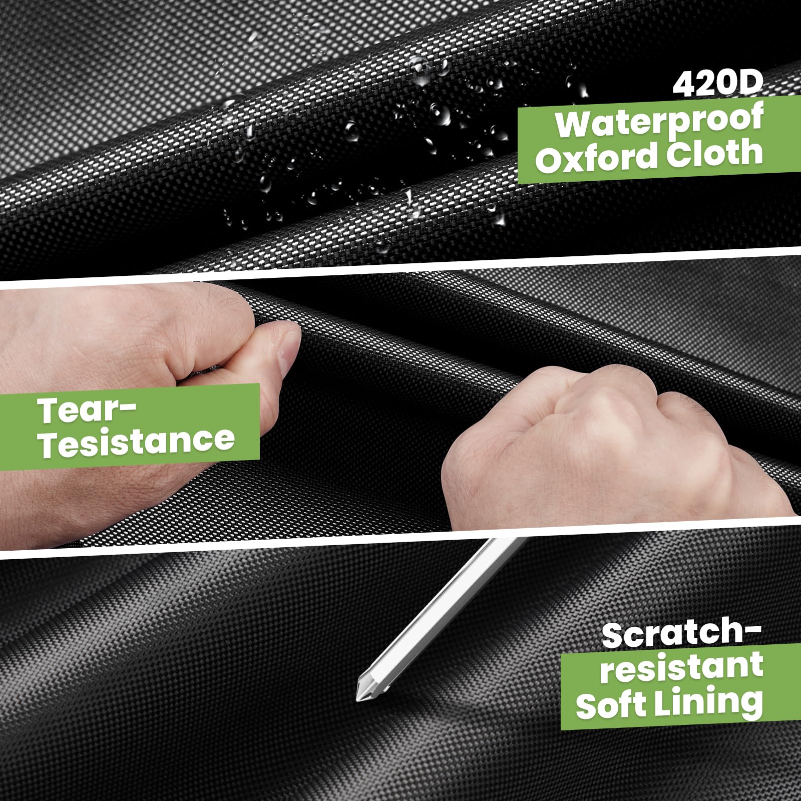 CARTIST driver-side zipper open showing easy access benefit