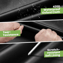 CARTIST driver-side zipper open showing easy access benefit