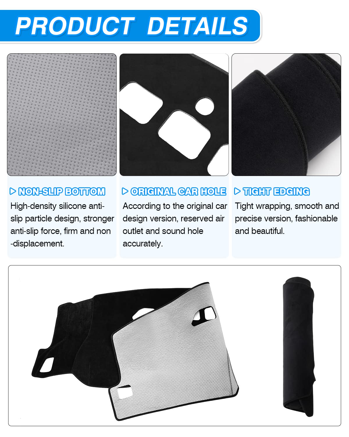CARTIST silicone non-slip backing displayed to show secure, non-damaging hold