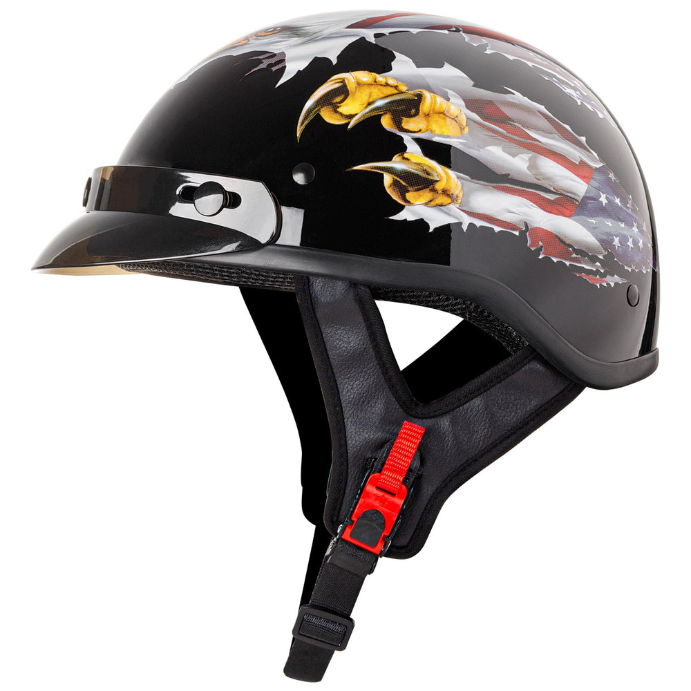 CARTMAN helmet front view showing DOT-certified shell and clear styling benefit