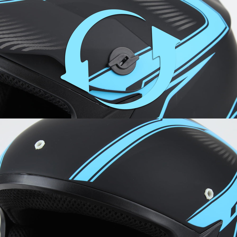 CARTMAN helmet next to ruler showing small size fit for head circumference
