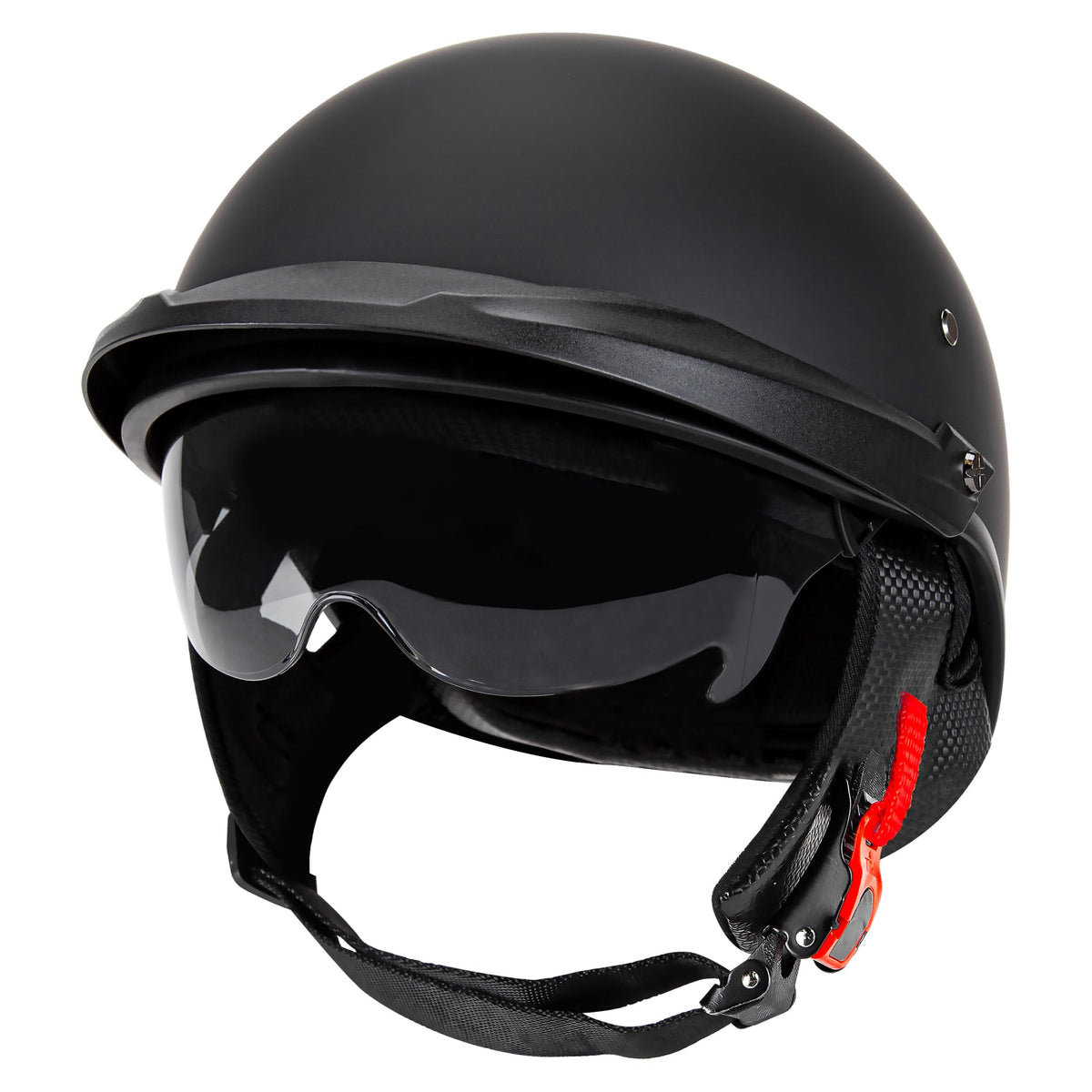 CARTMAN front view showing matte black finish and DOT label for confident protection