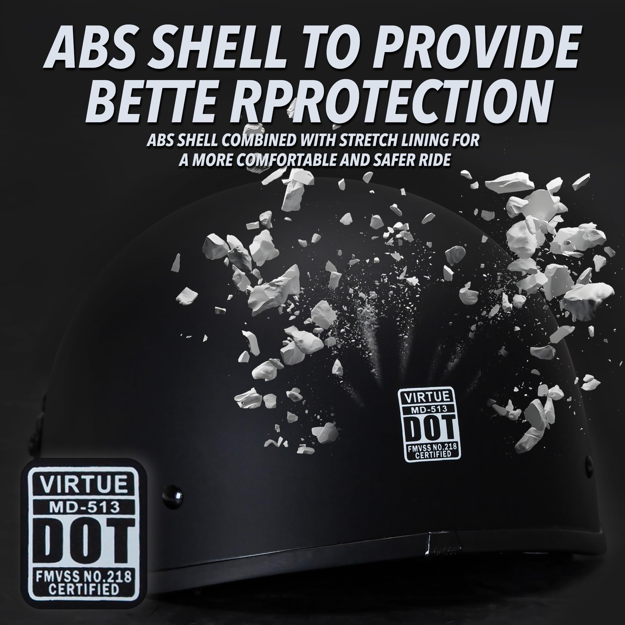 CARTMAN helmet side profile displaying shape and strap for secure fit benefit