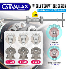 CARVALAX attachments layout array showing adapters for many removal tasks