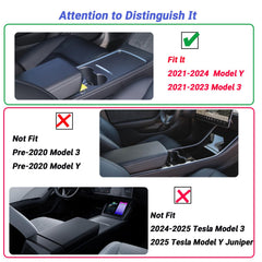 Carwiner hidden armrest box open demonstrating discreet storage and security benefit