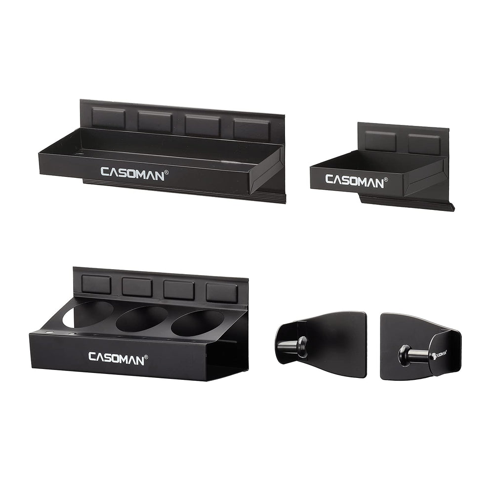 CASOMAN staged in garage showing versatile placement and tidy storage