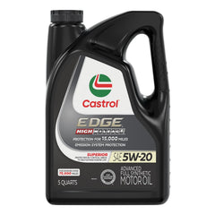 Castrol EDGE front jug showing product branding and capacity benefit