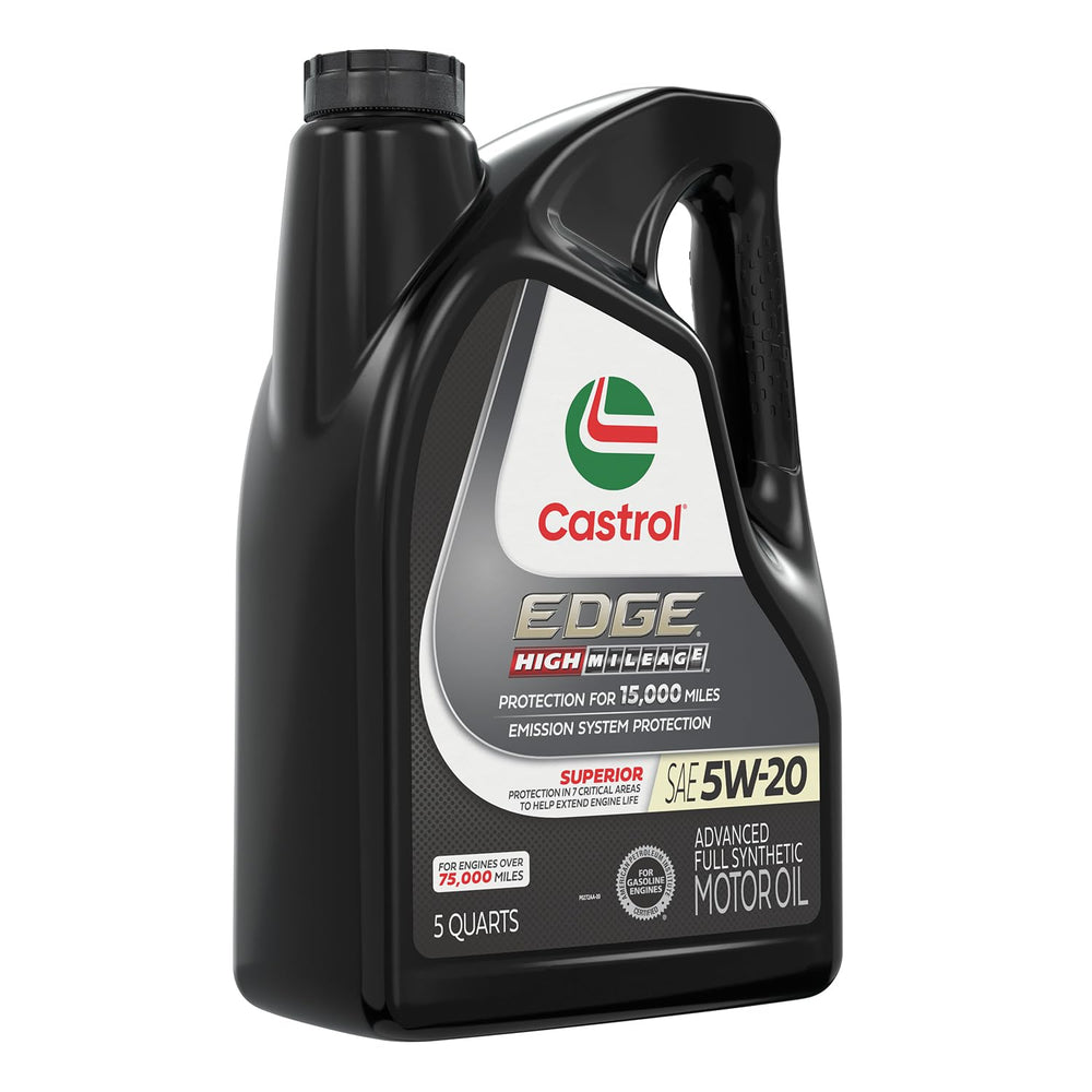 Castrol EDGE pour spout in use enabling precise filling benefit