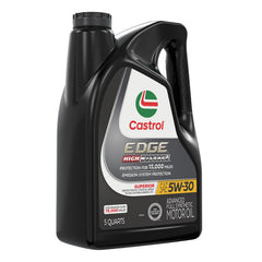 Castrol EDGE being poured into an engine showing smooth pour and easy use benefit