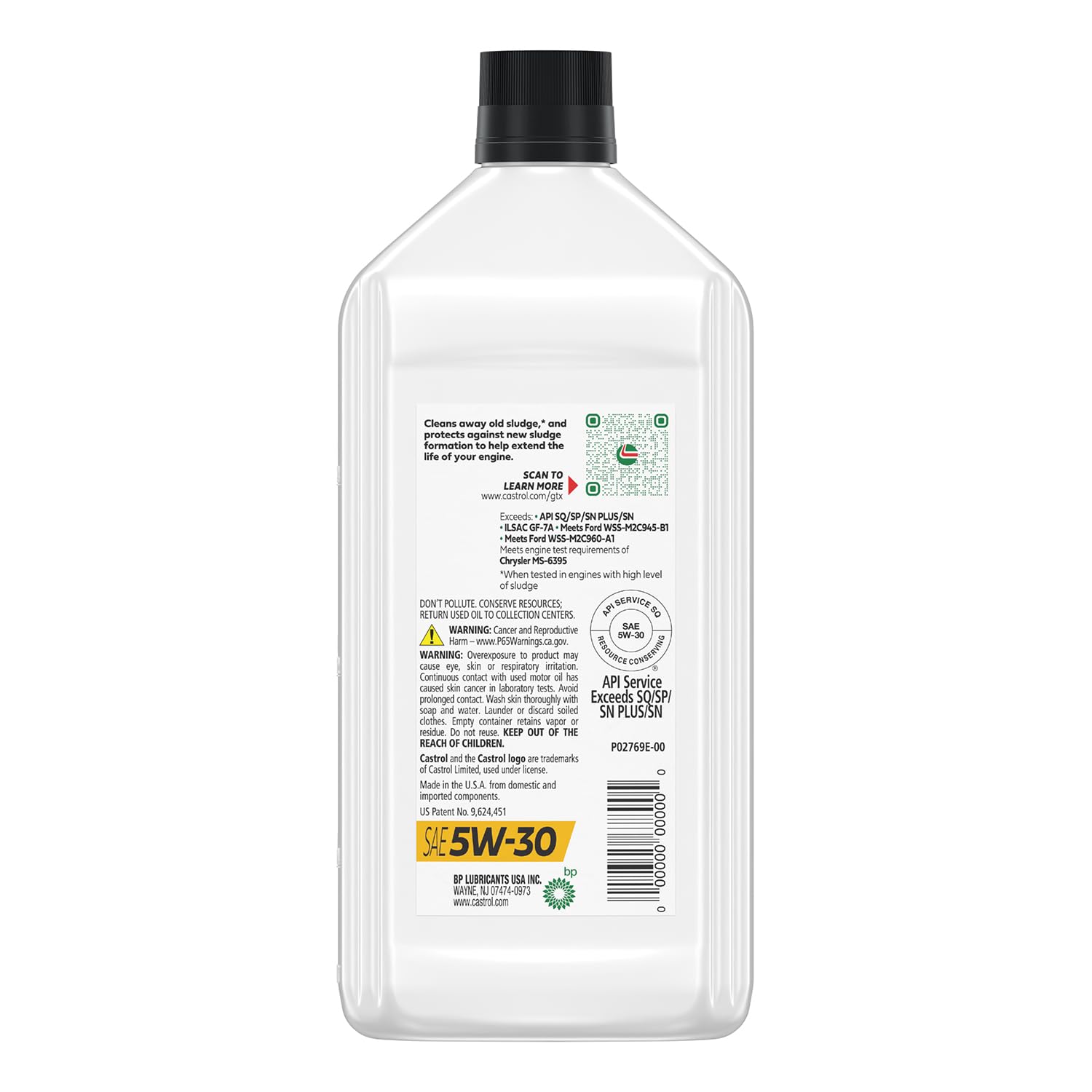 Close-up of Castrol GTX oil texture highlighting smooth low-friction performance