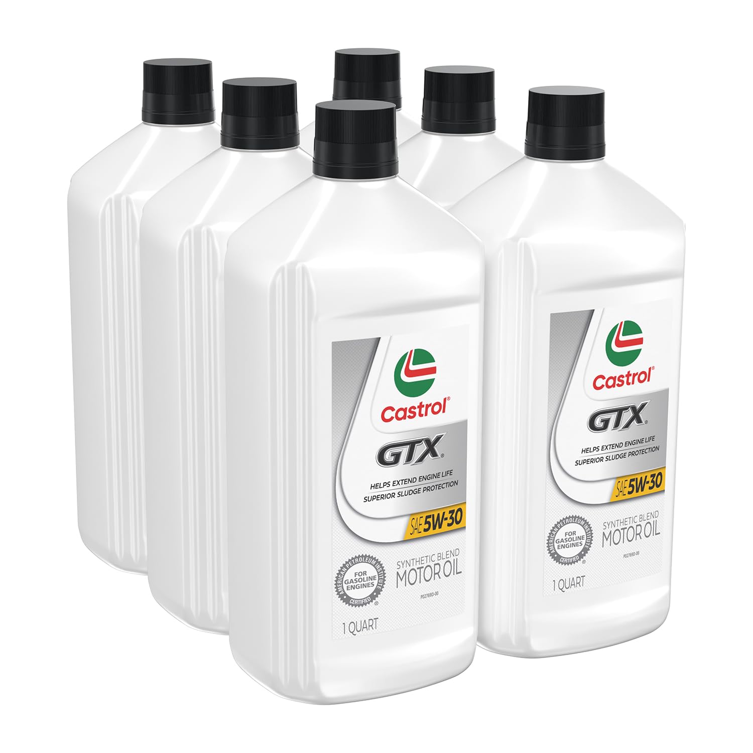 Castrol GTX in a home garage setting suggesting convenience for DIY service