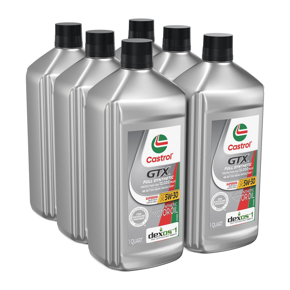 Castrol bottles on garage workbench showing trusted maintenance choice