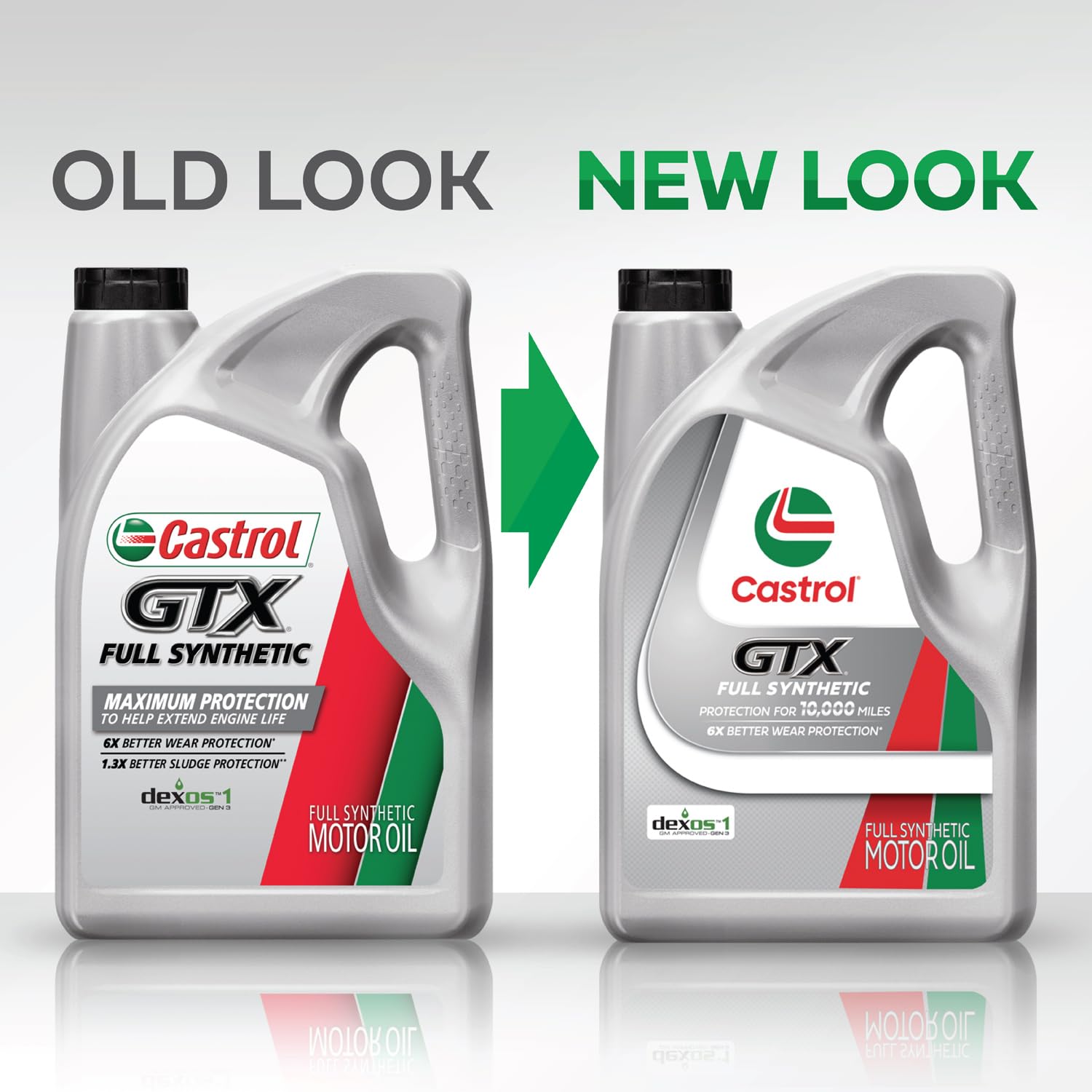 Back label of Castrol GTX listing specifications and approvals for quick compatibility check