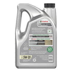Close-up of Castrol GTX oil texture highlighting smooth viscosity and protective film benefit