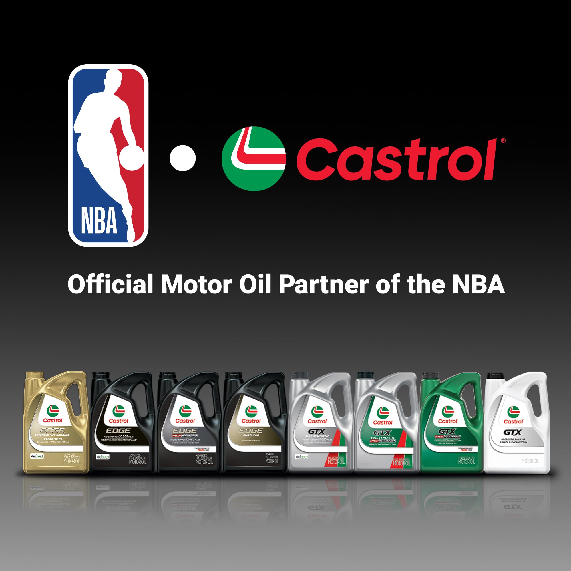 Castrol GTX bottle on a garage workbench in lifestyle shot suggesting professional maintenance